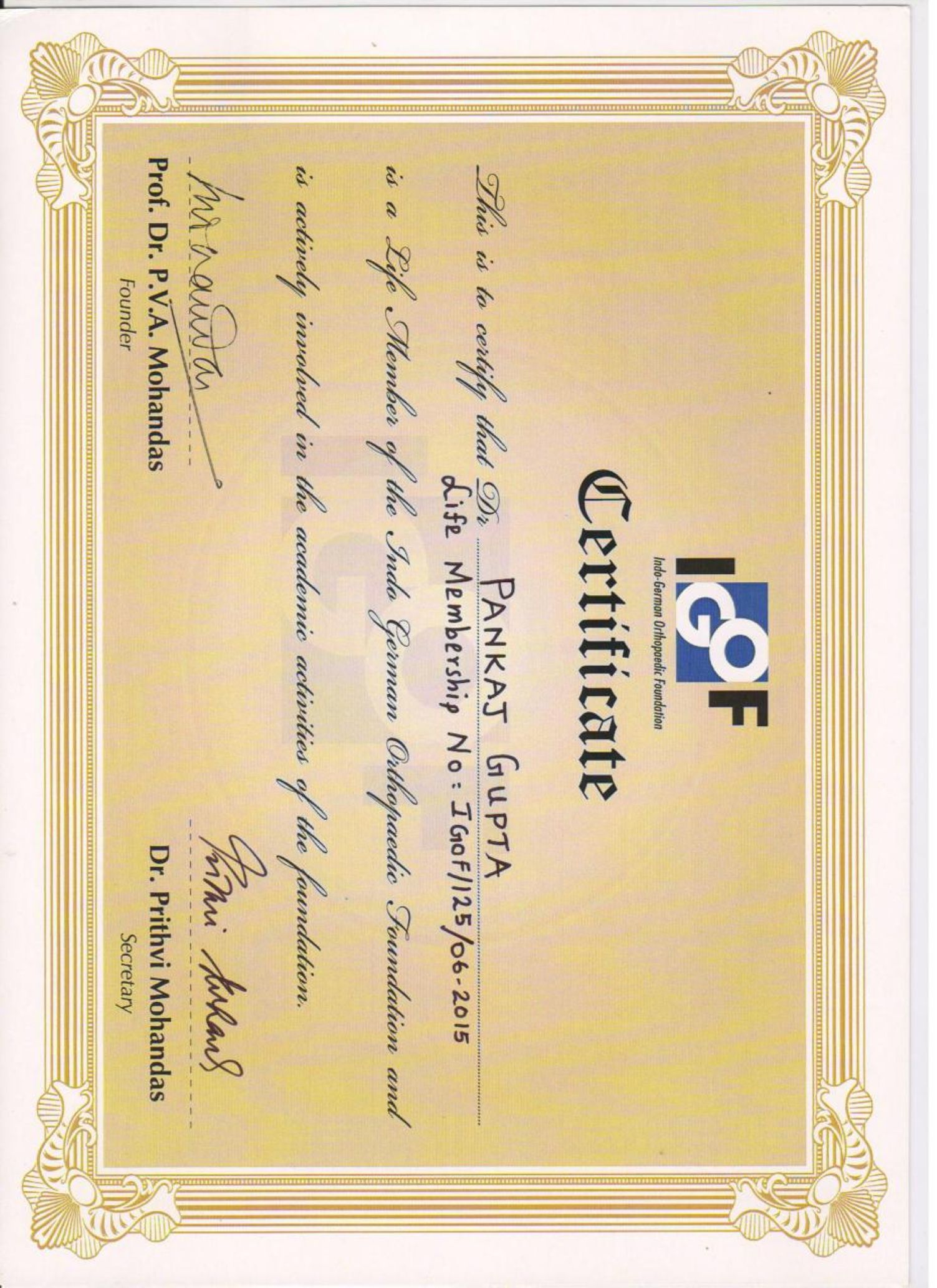 Certificate 3