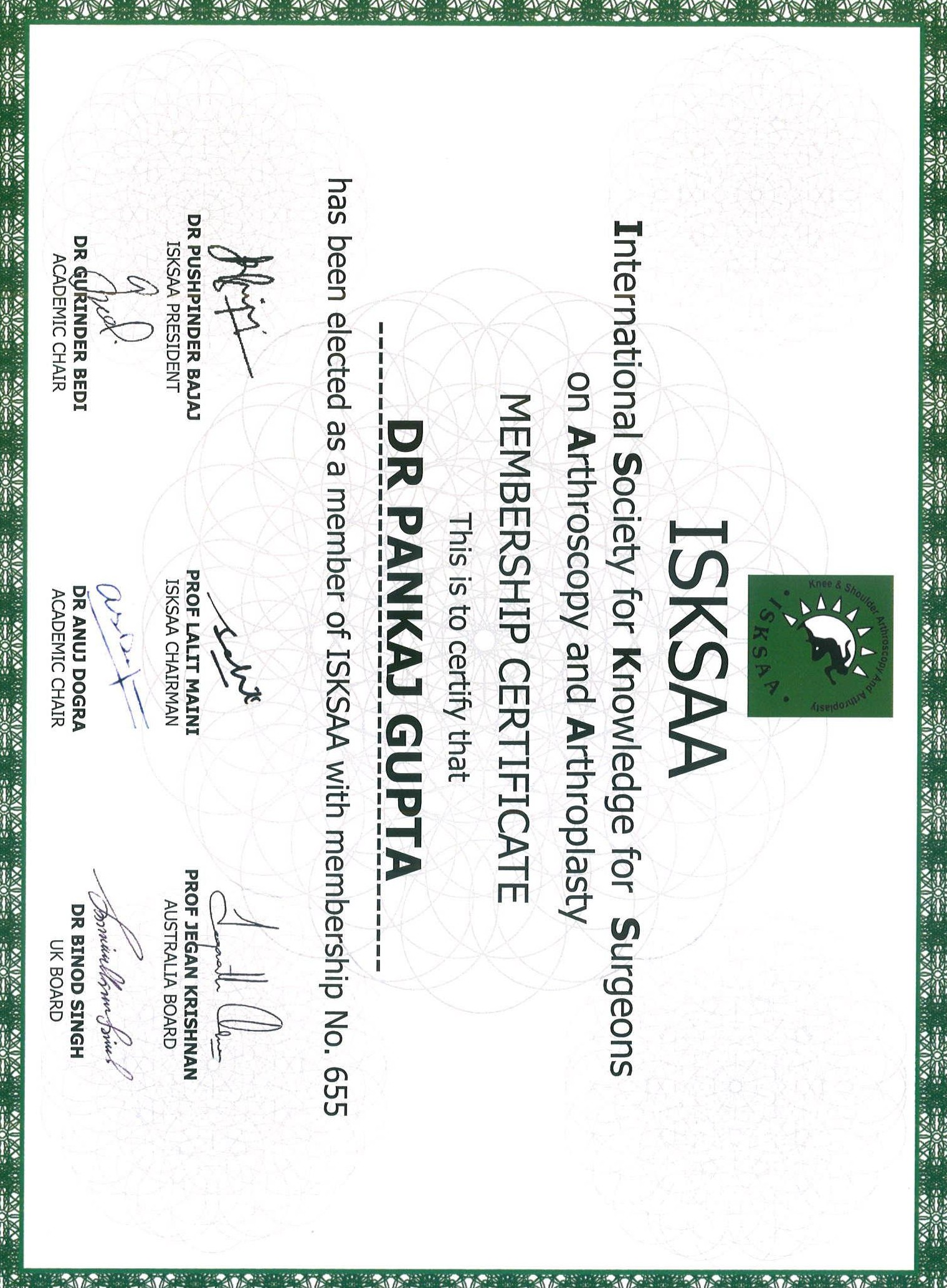 Certificate 3